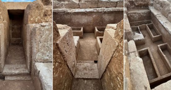 اكتشاف مقبرة يونانية ضخمة وقطع أثرية من العصر الهلنستى فى اليونان