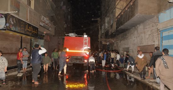 السيطرة على حريق بمحل ملابس بمدينة منفلوط فى أسيوط