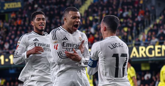 مبابي يطارد ليفاندوفسكي على لقب هداف الدوري الإسباني