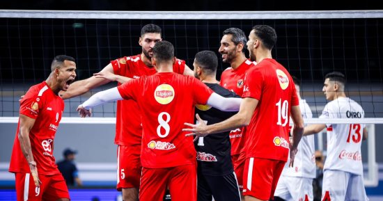 الأهلى يهزم الزمالك 3 / 1 فى أولى مواجهات بلاى أوف نصف نهائى دورى رجال الطائرة