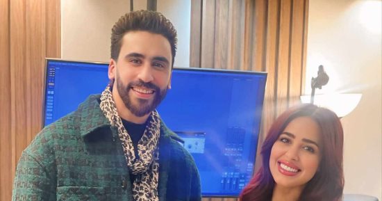 رنا سماحة فى كواليس تسجيل أغنية الهونولولو مع الملحن محمد مصطفى.. صور