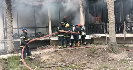 السيطرة على حريق بمبنى فى العريش