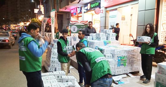 20 ألف كرتونة مواد غذائية من التحالف الوطنى لدعم الفئات الأكثر احتياجا بالبحيرة