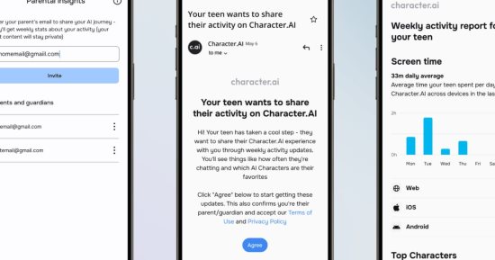 Character.AI تطلق ميزة تخبر الآباء عن الروبوتات التى يتحدث إليها أطفالهم