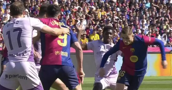 برشلونة يتقدم على جيرونا بهدف عكسى فى الشوط الأول.. فيديو