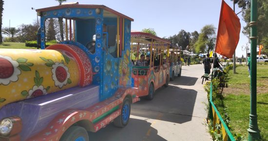 فرحة العيد.. الطفطف يجوب الحديقة الدولية احتفالا بالعيد.. صور