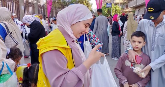 جمعية رسالة عضو التحالف الوطنى تشارك المصريين فرحة العيد فى الشوارع والميادين