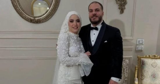 كريم كحلة  بطل الأثقال  يحتفل بزفافه علي بسمة عماد