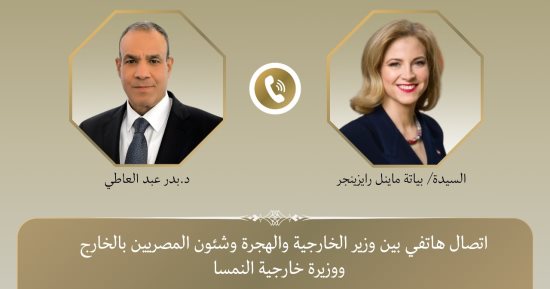 بدر عبد العاطى يبحث مع وزيرة خارجية النمسا الوضع فى سوريا وغزة 