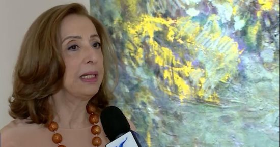 نازلى مدكور تتحدث فى معرض أربيل الدولى عن الحركة التشكيلية المصرية