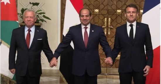 قمة ثلاثية مصرية فرنسية أردنية بقصر الاتحادية