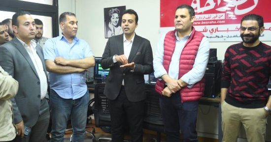 محمد السيد الشاذلى بموقع بصراحة فى إطار جولاته الانتخابية