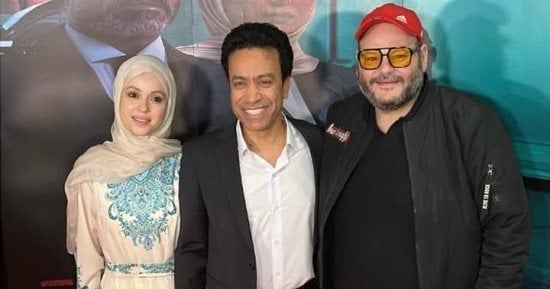 سامح حسين أول حضور العرض الخاص لفيلم استنساخ