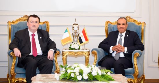 وزير الخارجية يستقبل وزير الدولة المعنى بالهجرة بوزارة العدل الإيرلندية