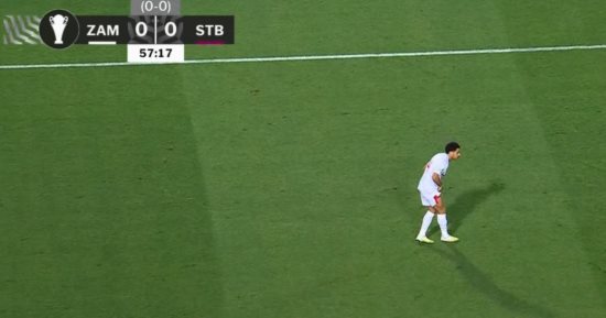  عمر جابر يغادر مواجهة الزمالك و ستيلينبوش بسبب الإصابة ومحمود جهاد بديلا له