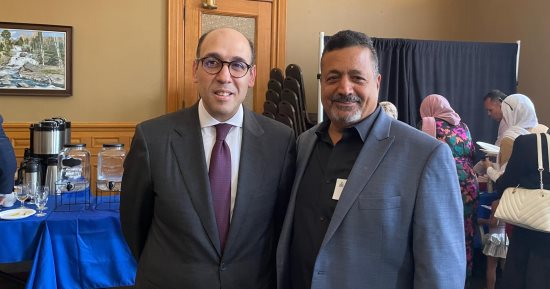 نائب رئيس حزب العدل يلتقى بالسفير المصرى فى كندا