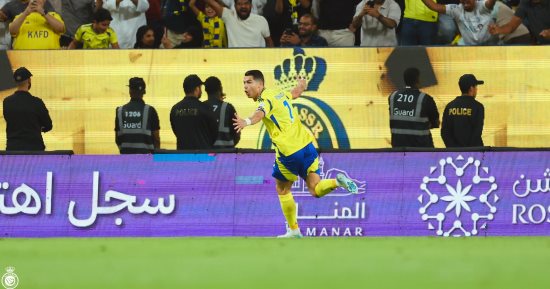 ثنائية رونالدو تقود النصر للفوز على الرياض في الدوري السعودي.. فيديو