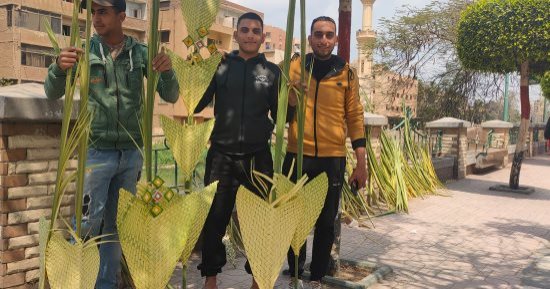 بهجة الأقباط بالزقازيق يحتفلون بسنابل المحبة فى أحد الشعانين.. فيديو وصور