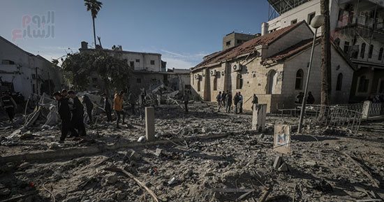 قصف عنيف لجيش الاحتلال يخرج مستشفى المعمداني بغزة عن الخدمة