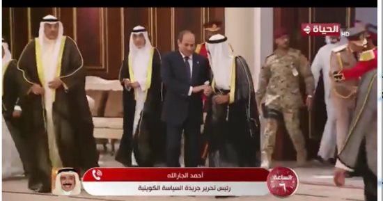 أحمد الجار الله: مصر والرئيس السيسى محل تقدير فى كل دول الخليج