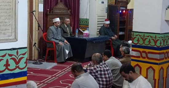 أوقاف سوهاج تفتتح الأسبوع الثقافى بالمساجد لنشر الفكر الوسطى