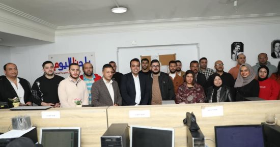 محمد السيد الشاذلى يزور جريدة بلدنا اليوم فى إطار جولاته الانتخابية للصحفيين