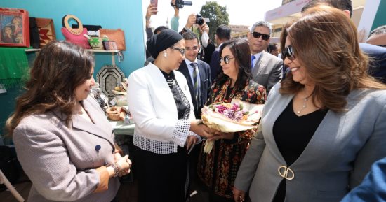 أمل عمار تشارك فى افتتاح معرض ديارنا للحرف اليدوية والتراثية بالمتحف الزراعى بالدقى