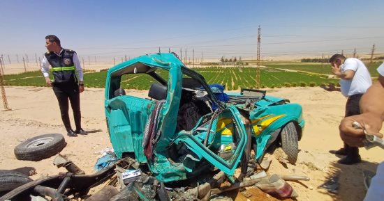إصابة 5 أشخاص فى حادث تصادم عدد من السيارات بالفيوم