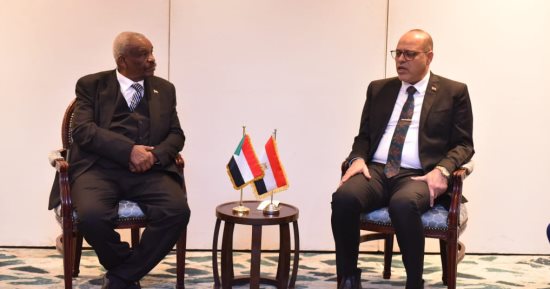 وزير العمل يناقش مع نظيره السوداني تبادل الخبرات فى التدريب المهنى