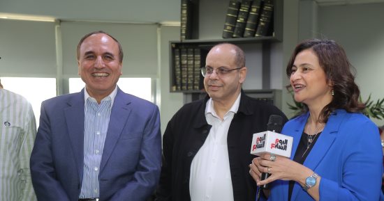 جولة لعبد المحسن سلامة بجريدة اليوم السابع لعرض برنامجه الانتخابى