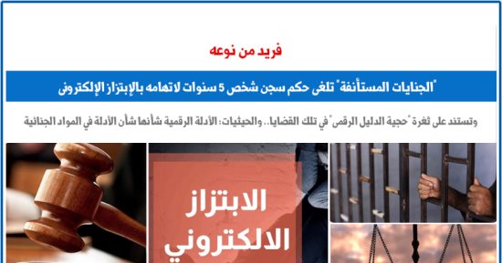 حكم نهائى ينتصر لـ"حجية الأدلة الرقمية" فى الجرائم الإلكترونية.. عن برلماني