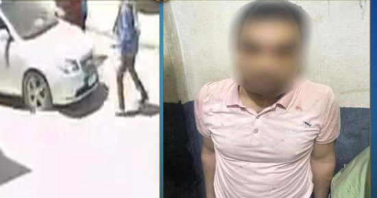 ضبط قائد سيارة صدم مواطنا عمدا فى حلوان
