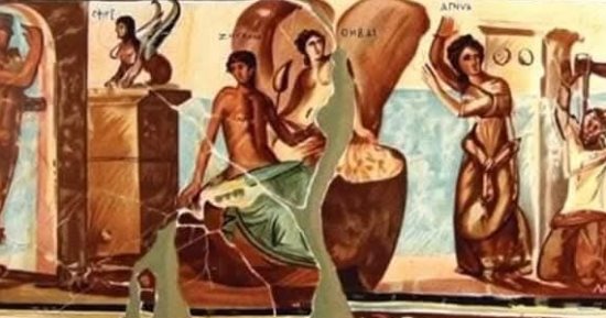 مقتنيات المتحف المصرى.. جدارية الفريسكو تحكى قصة أوديب