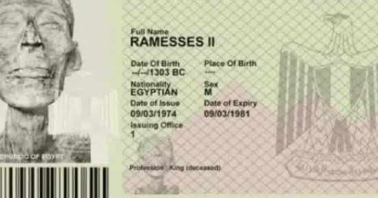 رمسيس الثانى فى فرنسا..  شاهد جواز سفر الفرعون المصرى