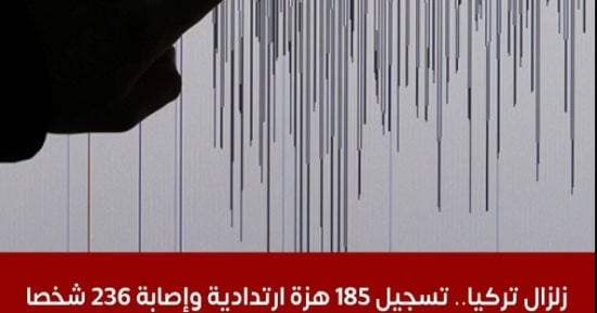 أخر تطورات الهزات الأرضية فى تركيا وحصيلة الإصابات.. فيديو