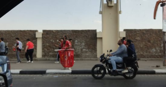توافد جماهير الأهلى على استاد القاهرة لحضور مباراة صن داونز