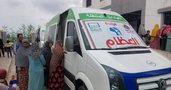 فحص 1250 مواطنا ضمن قوافل مبادرة حياة كريمة الطبية فى دمياط