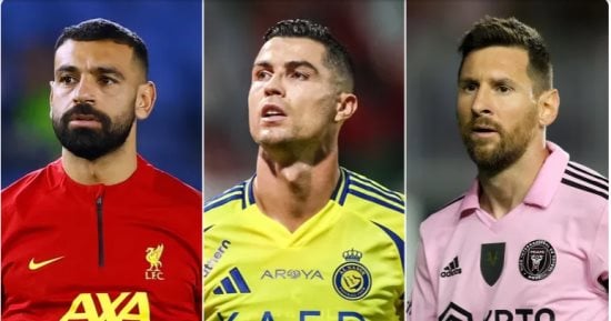 محمد صلاح يتفوق على ميسي ورونالدو فى سباق الكرة الذهبية 2026