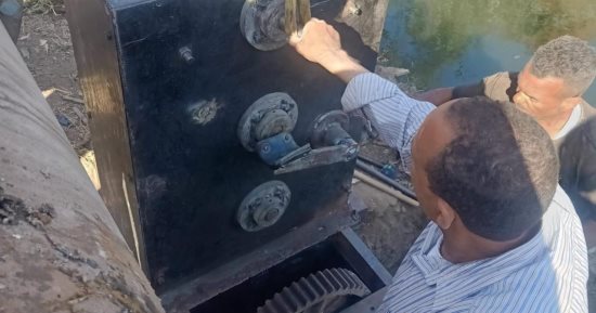 محافظ كفر الشيخ: صيانة بوابة مياه الرى بـ"فم الخص" لخدمة أكثر من ألف فدان