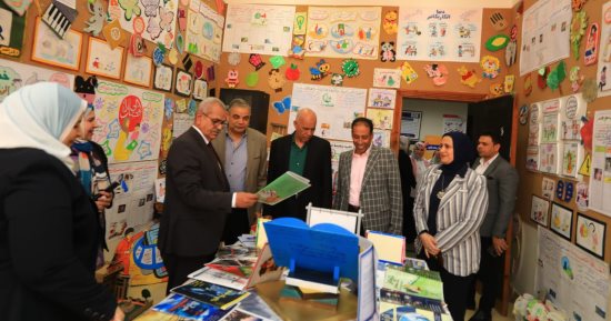 رئيس جامعة كفر الشيخ يفتتح المعارض السنوية لكلية التربية النوعية