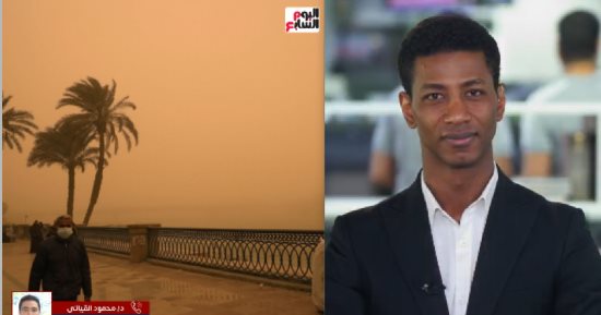 منخفض خماسيني ورمال ورياح سرعتها تصل 60 كم فى الساعة.. فيديو