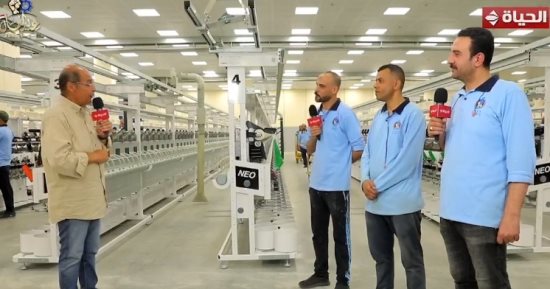عمال مصنع الغزل بالمحلة الكبرى يتحدثون عن آلية التدريب على الماكينات الجديدة