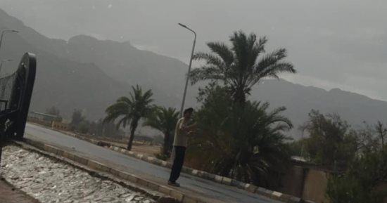 أمطار خفيفة على مدن شرم الشيخ ونويبع وطابا بجنوب سيناء.. فيديو