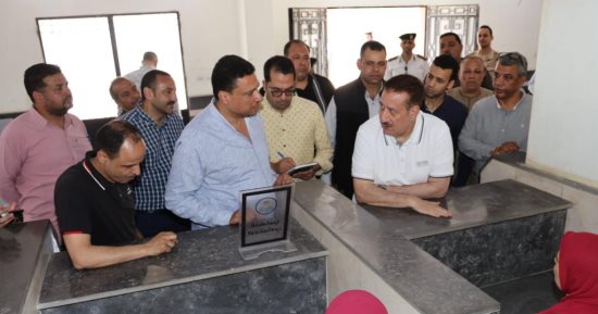 محافظ المنوفية يتفقد توسعات محطة صرف صحى أشمون