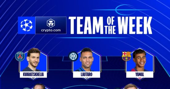 يامال وكفاراتسخيليا يتصدران التشكيل المثالي لإياب نصف نهائي دوري أبطال أوروبا