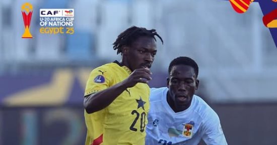 غانا تسجل هدفا مباغتا في مرمى منتخب الشباب بخطأ من عبد المنعم تامر 