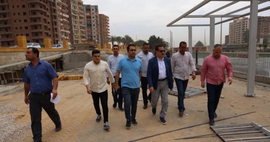 محافظ المنوفية يتفقد أعمال كورنيش شبين الكوم والممشى الجديد
