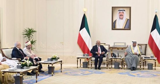 الخشت يشارك فى لقاء ولى عهد الكويت مع وفد المنظمة الإسلامية للعلوم الطبية