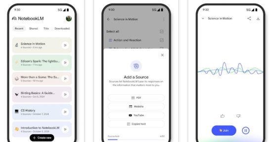 جوجل تُطلق تطبيق NotebookLM على أندرويد.. تفاصيل