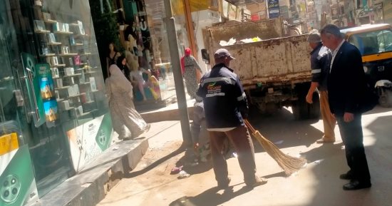 رفع 2016 طن من القمامة وتحرير 100 محضر تمونى بكفر الشيخ